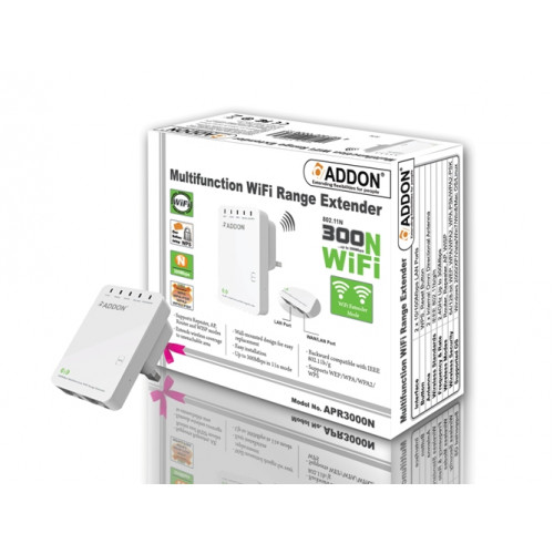ADDON APR3000N 300Mbps Multifunction WiFi Range Extender