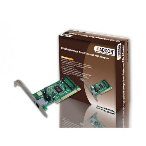 ADDON NIC1000Rv3 10/100/1000Mbps Fast Ethernet PCI Adapter