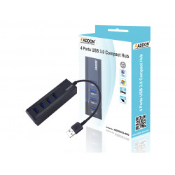 ADDON ADDUH3-400 4 Ports USB 3.0 Compact Hub
